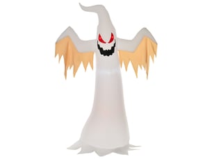 Décoration gonflable fantôme avec yeux rouges clignotants et éclairage intérieur pour halloween extérieur 150×80×240 cm