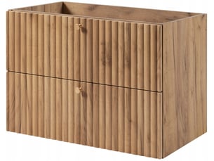 Meuble sous vasque suspendu bello chêne craft 80 cm