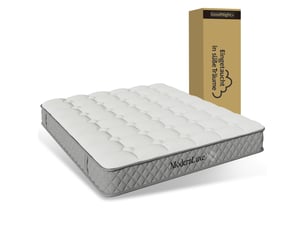 Matelas 180x200 cm <strong>OKMYHOME</strong>  <strong></strong> Ressorts ensachés + mousse soutien Ferme épaisseur 20 cm