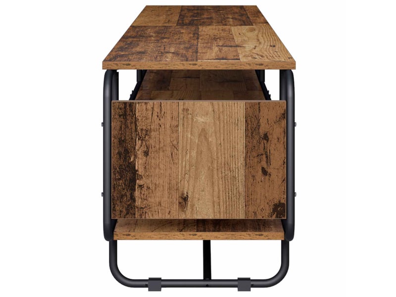  Meuble tv, banc tv 180x36x45 cm bois ancien bois d'ingénierie  - Conforama D