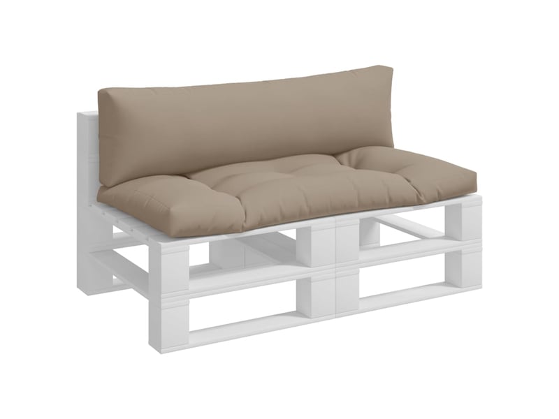  Lot de 2 coussins de palette, coussins de canapé taupe tissu cf59622  - Conforama C