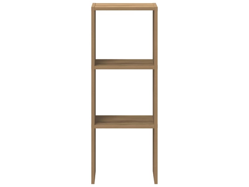 Bibliothèque, meuble de rangement salon empilable chêne artisanal bois d'ingénierie - Conforama D