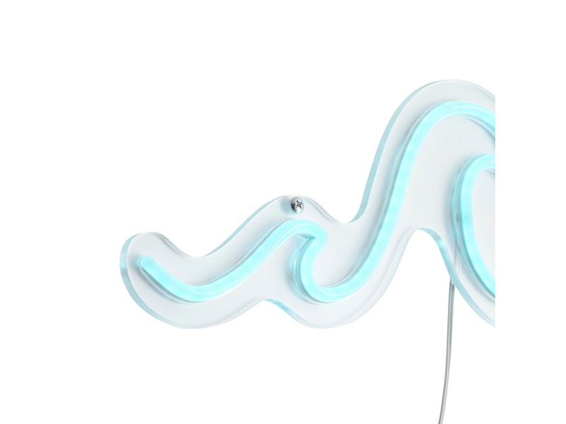  Néon mural bleu avec led - wave  - Conforama A