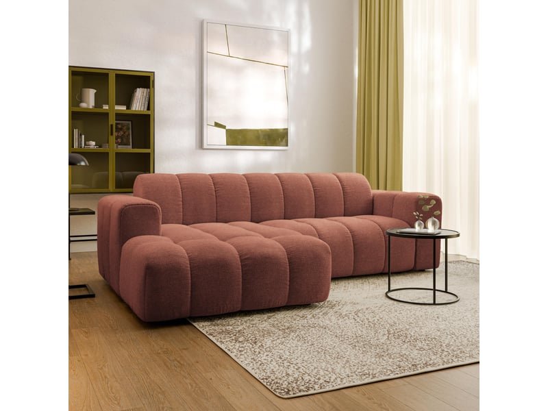  Canapé d'angle tisi, tkanina strukturalna ceglasty  - Conforama B