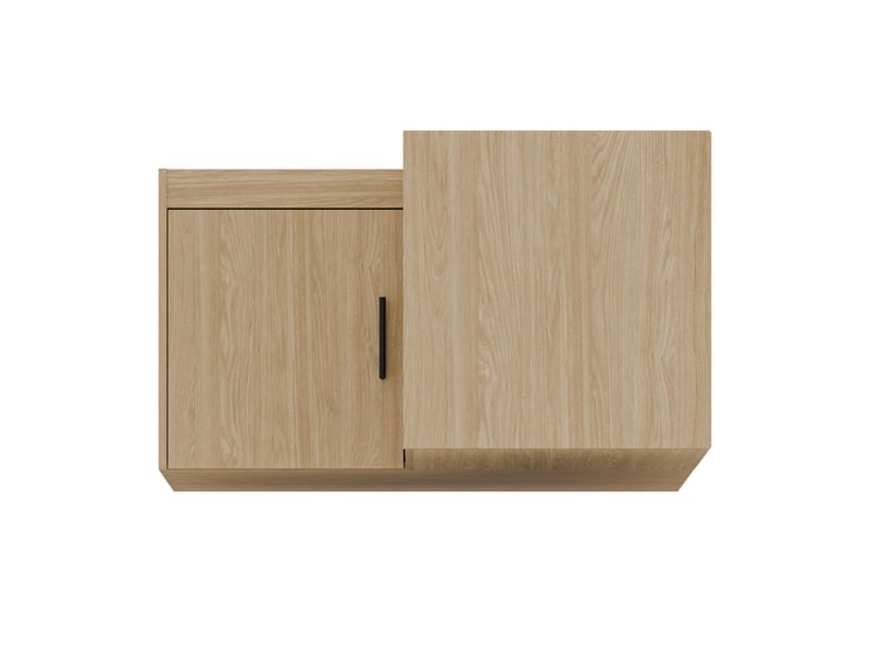  Surmeuble d’angle storicos chêne huilé 98x55x98 cm Storicos - Conforama D