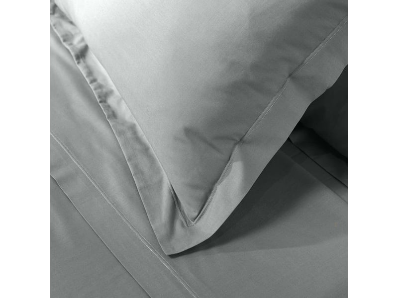  Lot de 2 taies d'oreiller 50x50 cm biolina – gris  - Conforama D