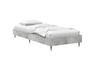 Lit simple 80x200 cm coloris gris