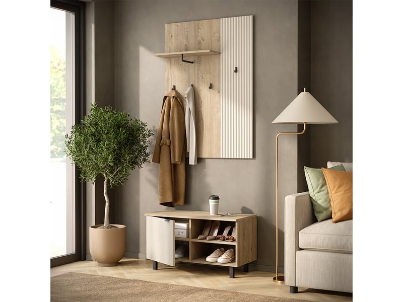  Vicco vestiaire, chênecachemire, ensemble de 2 pièces  - Conforama E
