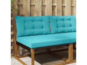 Coussin de canapé d'extérieur, coussin de chaise polyester turquoise 80 x 68,5 cm cf54178
