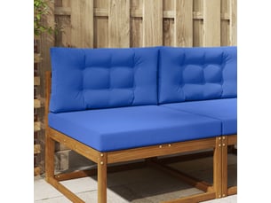 Coussin de canapé d'extérieur, coussin de chaise polyester bleu royal 80 x 80 cm cf54039