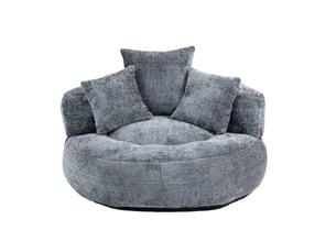 Fauteuil fixe <strong></strong> Tissu gris