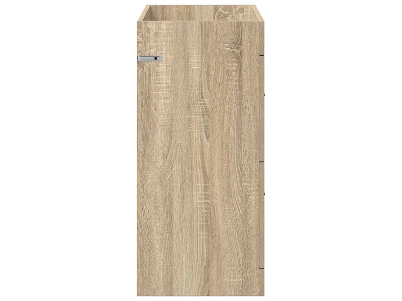  Meuble sous lavabo de salle de bain, commode chêne sonoma shl5528  - Conforama E
