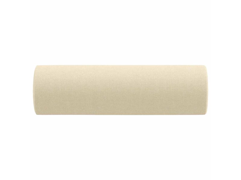  Lot de 2 coussins décoratifs crème ø15x50 cm tissu cf60862  - Conforama D
