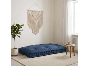 Coussin de canapé sur palette, coussin de chaise indigo 120 x 80 x 12 cm tissu cf54216