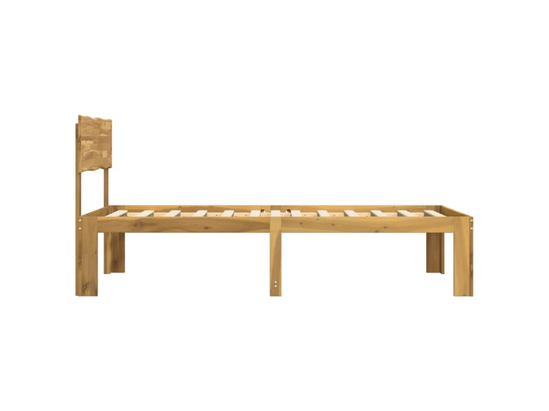  Lit simple- lit adulte -  cadre de lit simple avec tête de lit rostock blanc 100 x 200 cm  - Conforama D