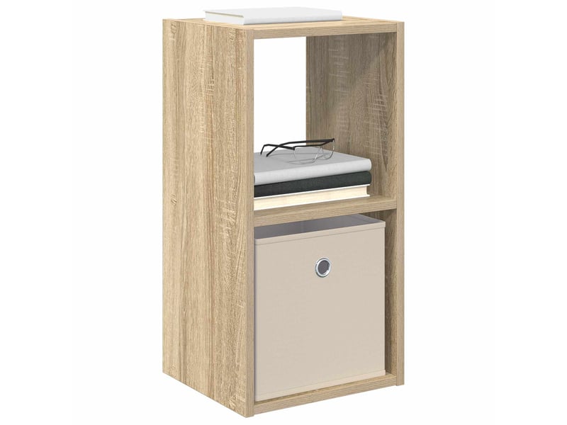  Table de chevet avec tiroir chêne sonoma 30,5 x 27 x 59,5 cm  - Conforama C