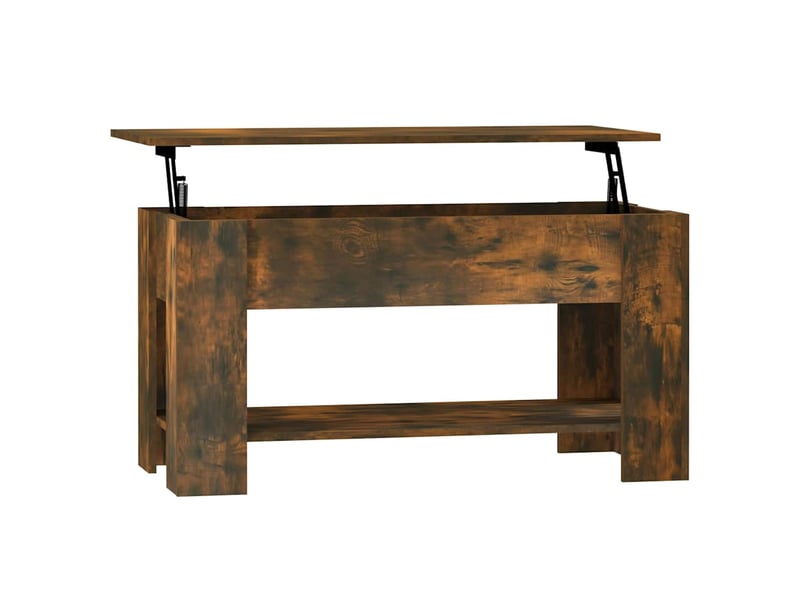  Table basse rectangulaire | table de salon chêne fumé 101x49x52 cm bois d'ingénierie shl6719  - Conforama A