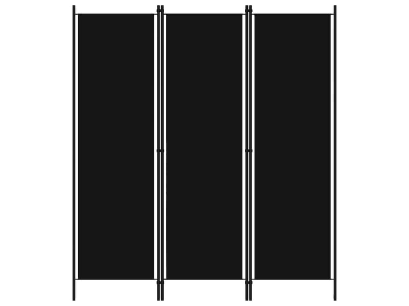  Paravent | cloison de séparation 3 panneaux noir 150x180 cm  - Conforama A