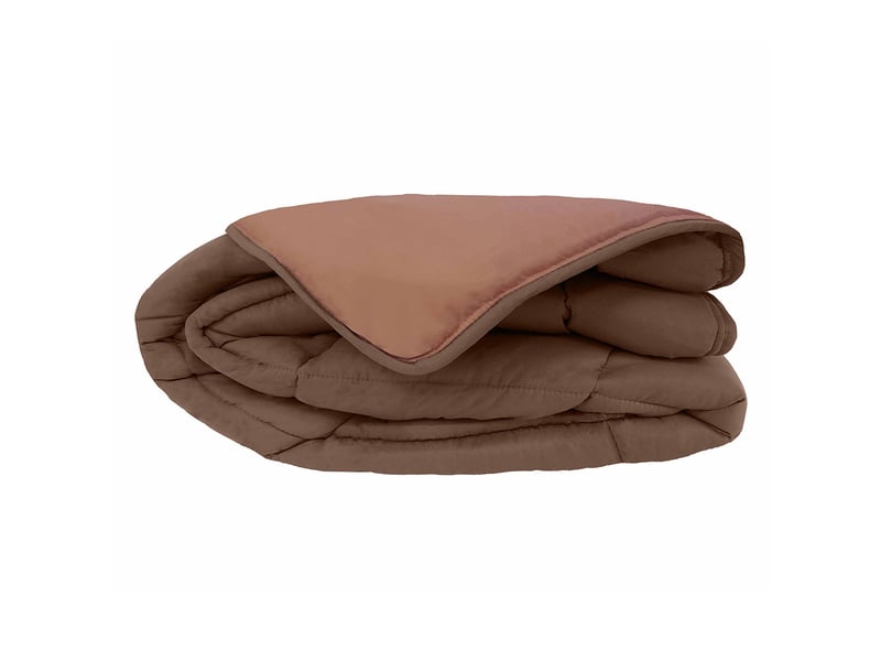 Couette chaude microfibre bicolore 400 grm2 240x260 cm