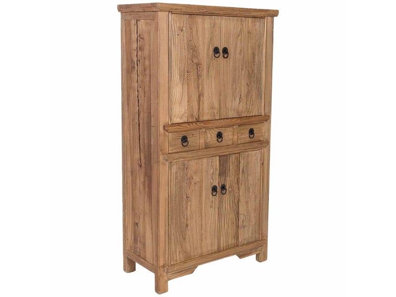  Armoire en bois beige 84x38x150 cm h  - Conforama A