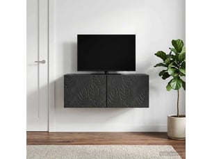 Meuble tv coloris noir 78.5 cm <strong></strong>  <strong></strong>
