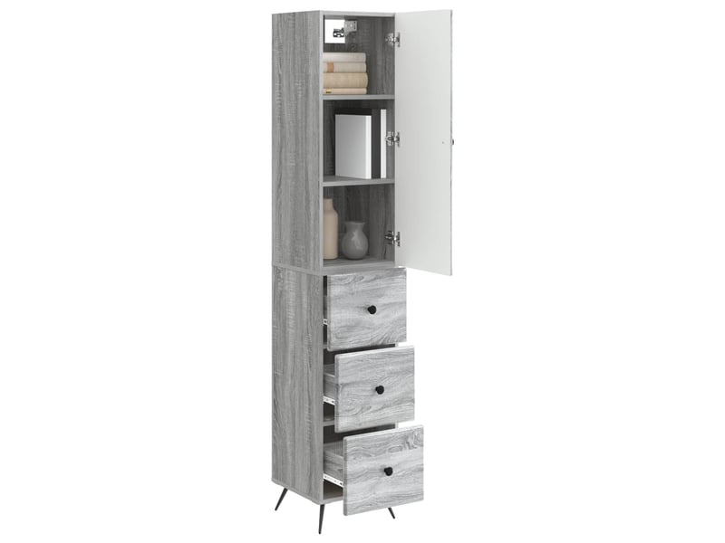  Ensemble de meubles 2 pcs, rangement de salon 34,5x34,5x90 cm bois d'ingénierie shl5084  - Conforama C