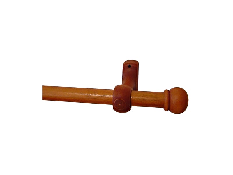  Kit tringle à rideaux en bois embouts anglais d20 mm 180 cm  - Conforama B