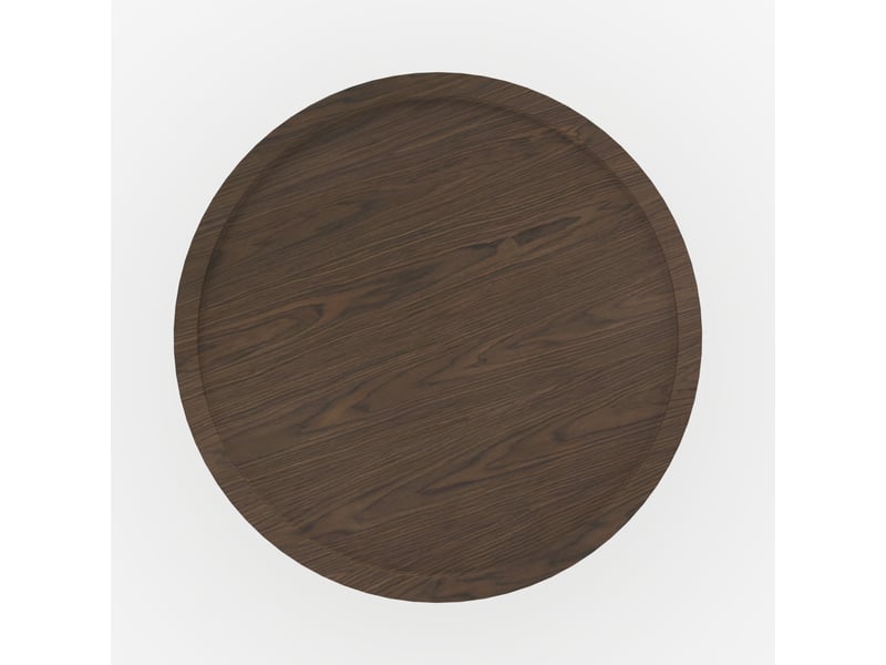  Table d'appoint en placage noyer, d40 cm-côme Côme - Conforama C