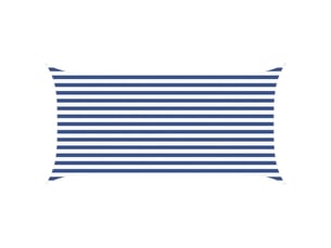 Voile d'ombre - voile d'ombrage - voile parasol bleu et blanc 2 x 4 m 100 % polyester oxford