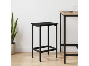 Tabouret de bar, chaise de bar chêne noir 40x32x74 cm bois d'ingénierie shl62934