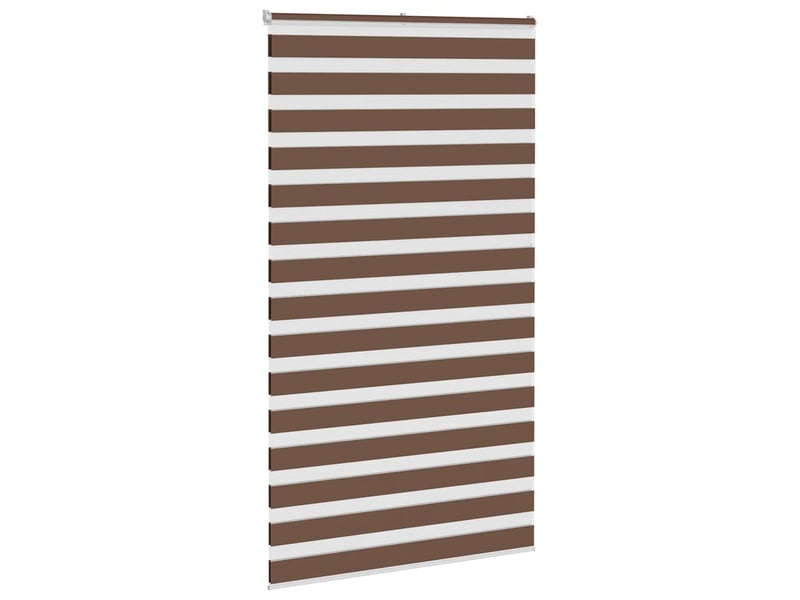  Store zèbre, store de fenêtre marron 125x230cm largeur du tissu 120,9cm polyester cf48666  - Conforama C