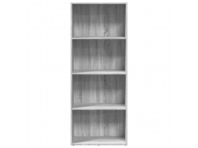 Bibliothèque, meuble de rangement salon sonoma gris 60x30x152 cm bois d'ingénierie - Conforama D