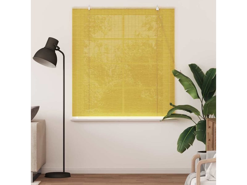  Store enrouleur, store à rouleau jaune 150 x 160 cm bambou cf45272  - Conforama C