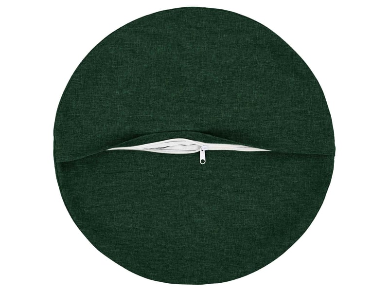  Lot de 2 coussins avec oreiller, coussins décoratifs heerlen vert foncé tissu cf50353  - Conforama C