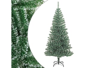 Sapin de noël - arbre de noël artificiel avec neige floquée vert 210 cm