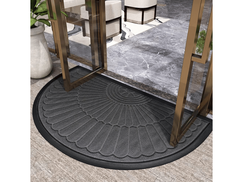  Tapis de porte demi-rond, doux antidérapant tapis entrée intérieur lavable tapis paillasson pour entrée de la cuisine, couloir, d'entree (50 * 80cm)  - Conforama B