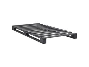 Lit simple 90x200 cm    coloris gris