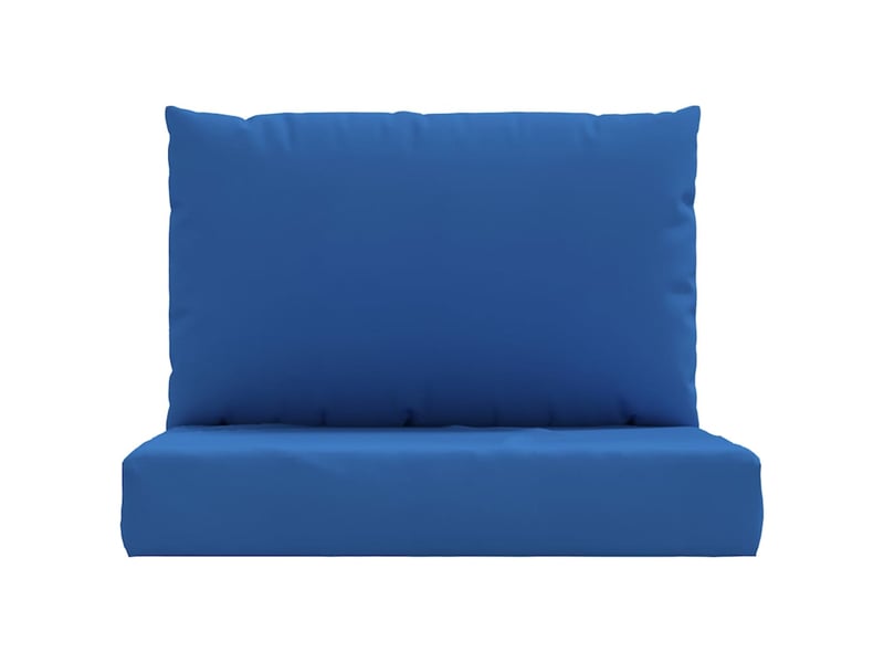  Lot de 2 coussins de palette, coussins de canapé bleu tissu oxford cf59518  - Conforama D