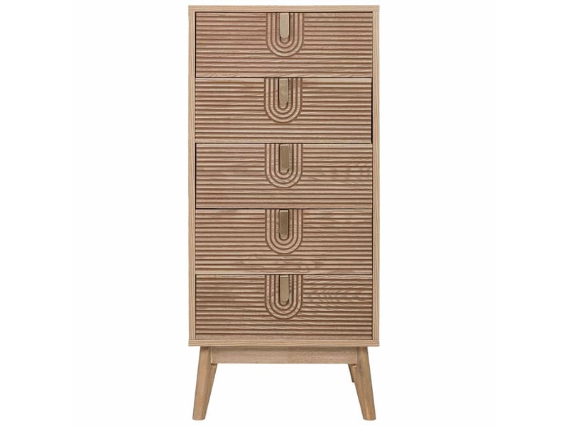  Commode en bois marron 45 x 36 x 100 cm (h)  - Conforama B