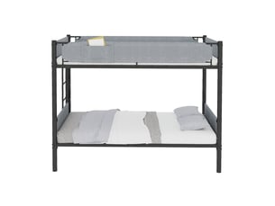 Lit superposé 2x90x190 cm OKWISH   coloris noir