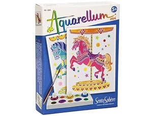 Aquarellum mini chevaux manege
