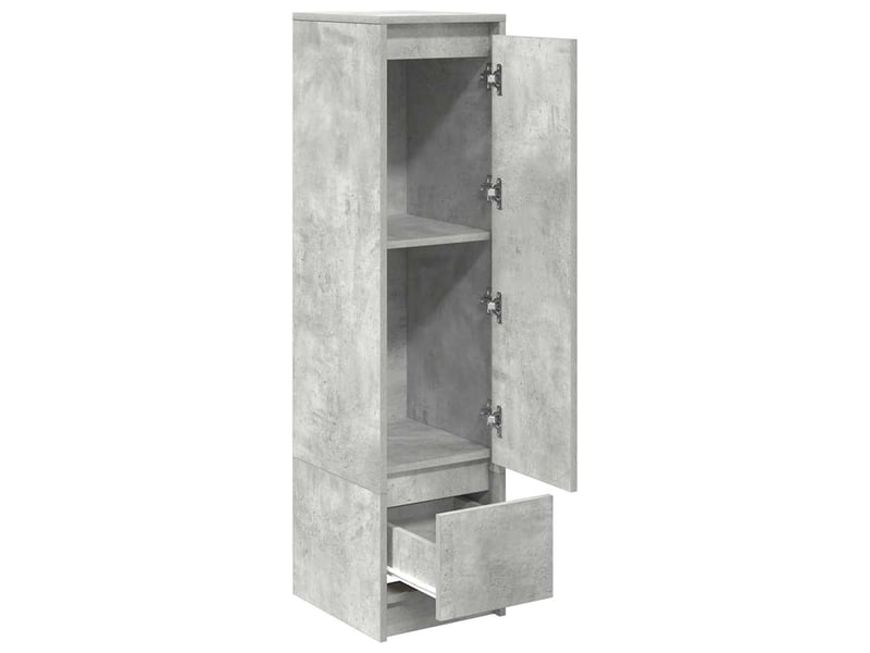  Buffet haut - bahut - meuble de rangement gris béton 29,5x34x119,5 cm bois d'ingénierie  - Conforama E