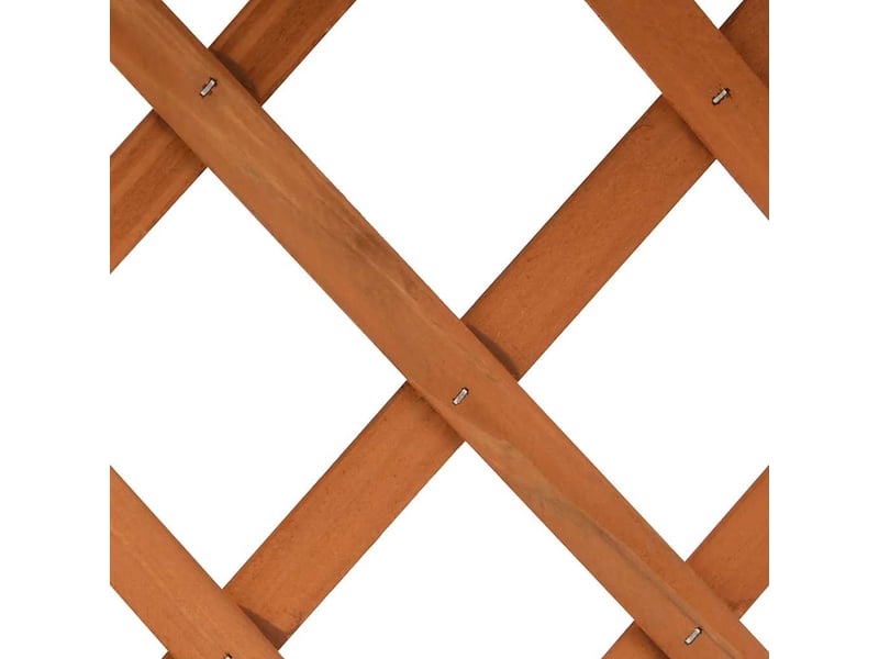  Jardinière - bac à fleurs à treillis de jardin orange 45x30x74cm bois de sapin  - Conforama E