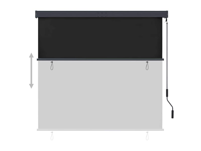  Store enrouleur, store roulant d'extérieur 160x250 cm anthracite cf47337  - Conforama C