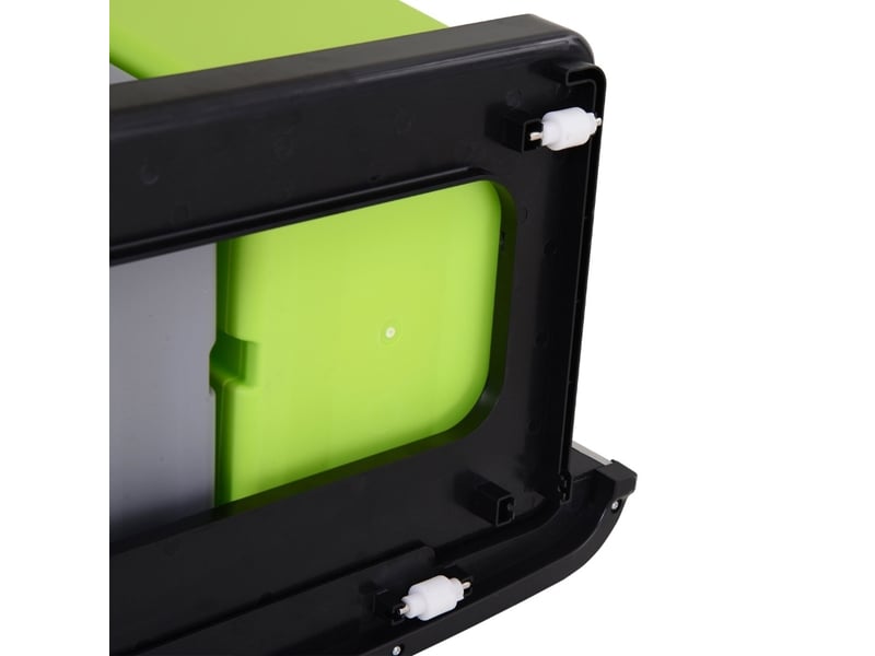 Poubelle de cuisine à capteur 72 l 42x30x81 cm – argent – tri sélectif automatique en acier inoxydable - Conforama E