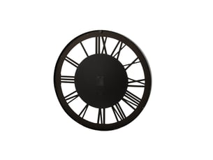 Horloge murale en métal cyril 110cm noir