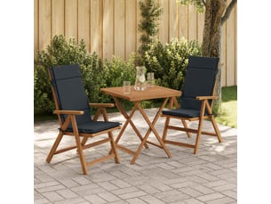 Lot de 2 coussins de chaise à dossier haut gemert cf59263