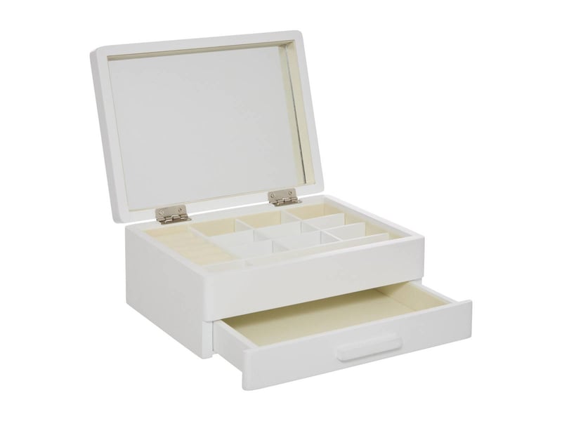  Boite bijou blanc l21  - Conforama C