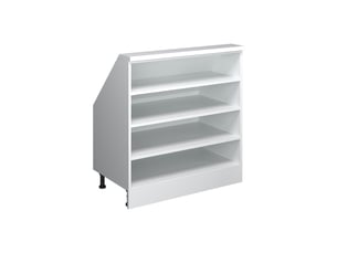 Vicco meuble sous pente, blanc, 80cm avec 4 compartiments
