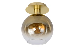Plafonnier diam.20 cm 60 w 1xe27 or mat laiton - lucide - marius